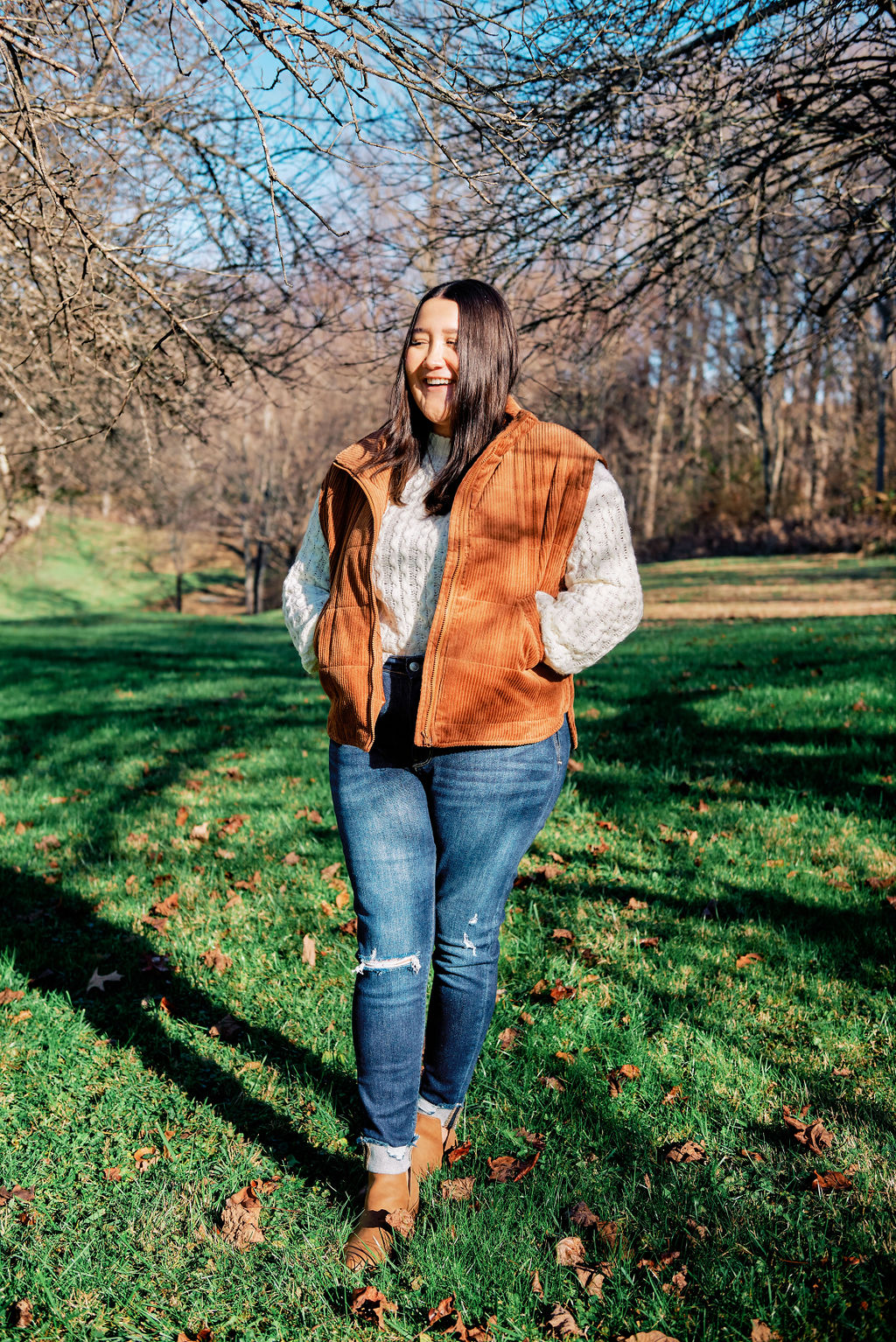 CORDUROY QUILTED PUFFER VEST