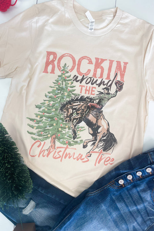 ROCKIN' AROUND THE CHRISTMAS TREE TEE